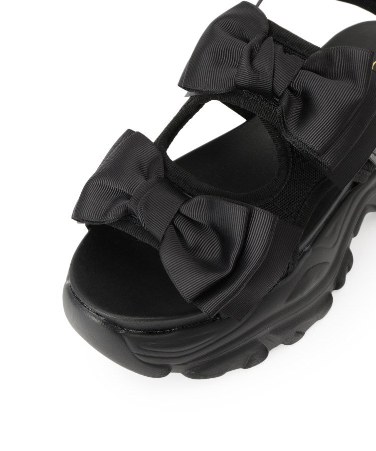 シーエス ティーアンドピー csT&P 厚底ダブルリボンサンダル （パープル(083)） パープル(083)