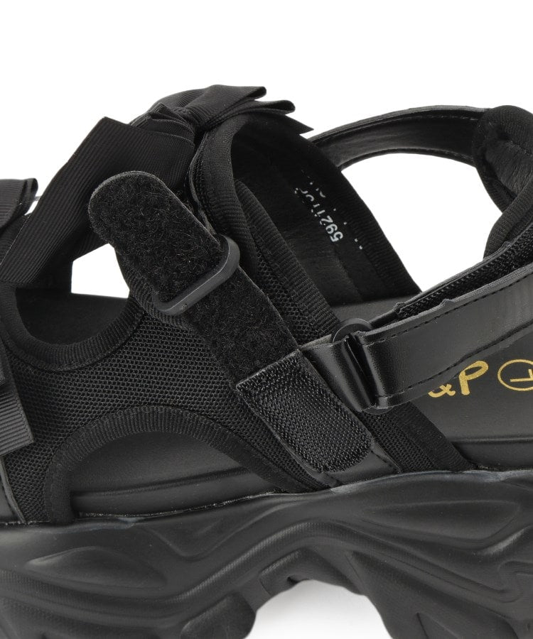 シーエス ティーアンドピー csT&P 厚底ダブルリボンサンダル （パープル(083)） パープル(083)