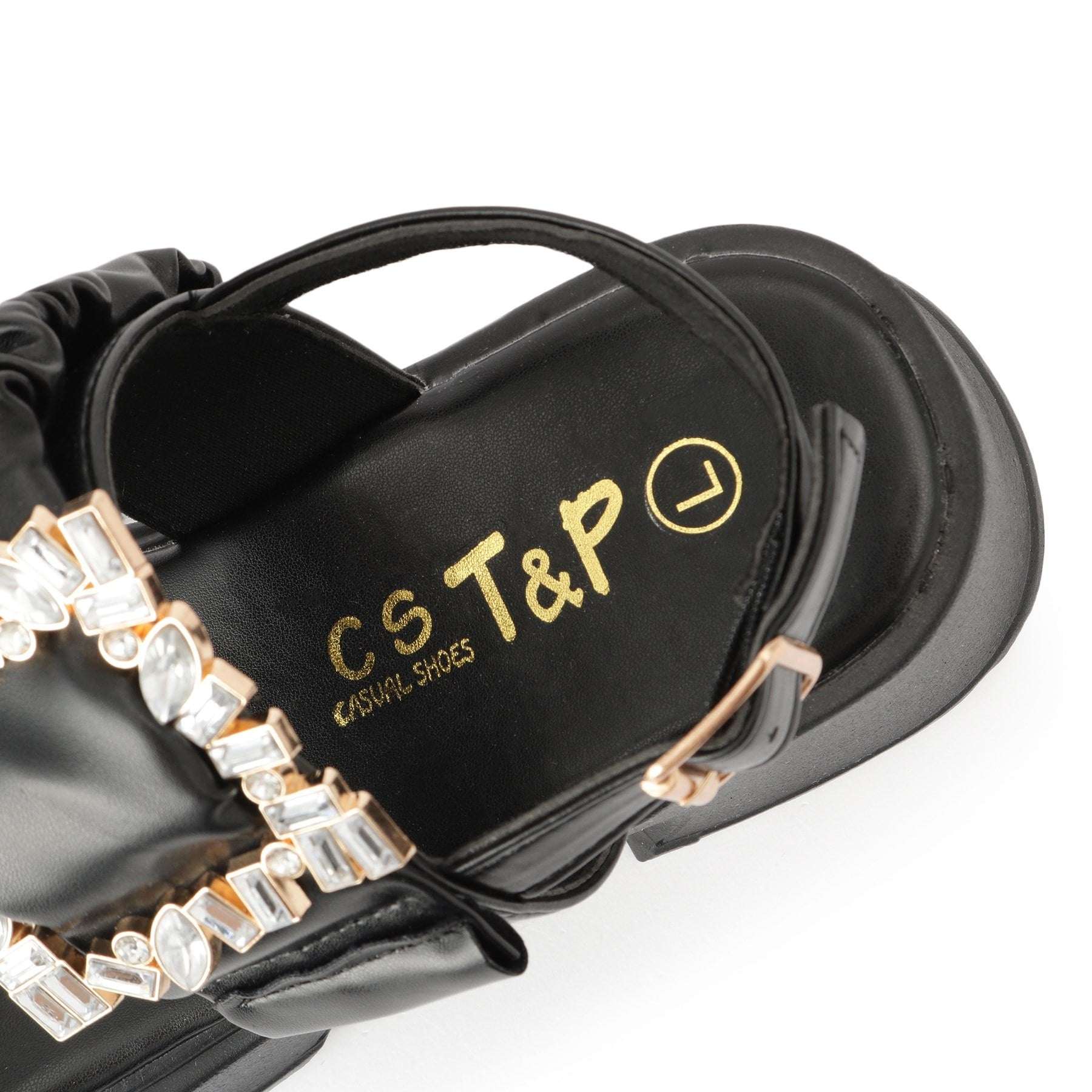 シーエス ティーアンドピー csT&P バックル付きギャザーサンダル （ホワイト(001)） ホワイト(001)