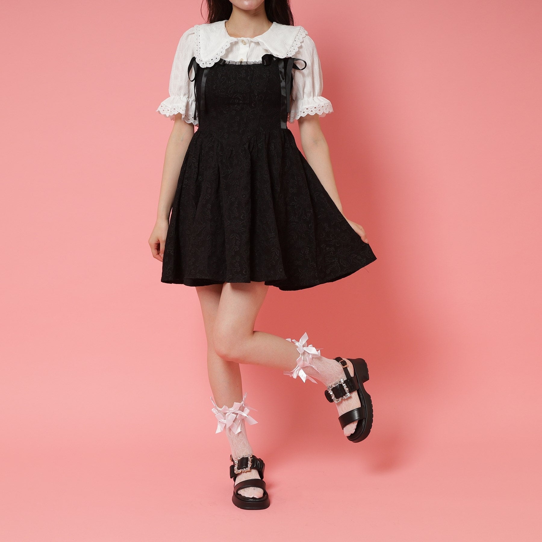 シーエス ティーアンドピー csT&P バックル付きギャザーサンダル （ホワイト(001)） ホワイト(001)