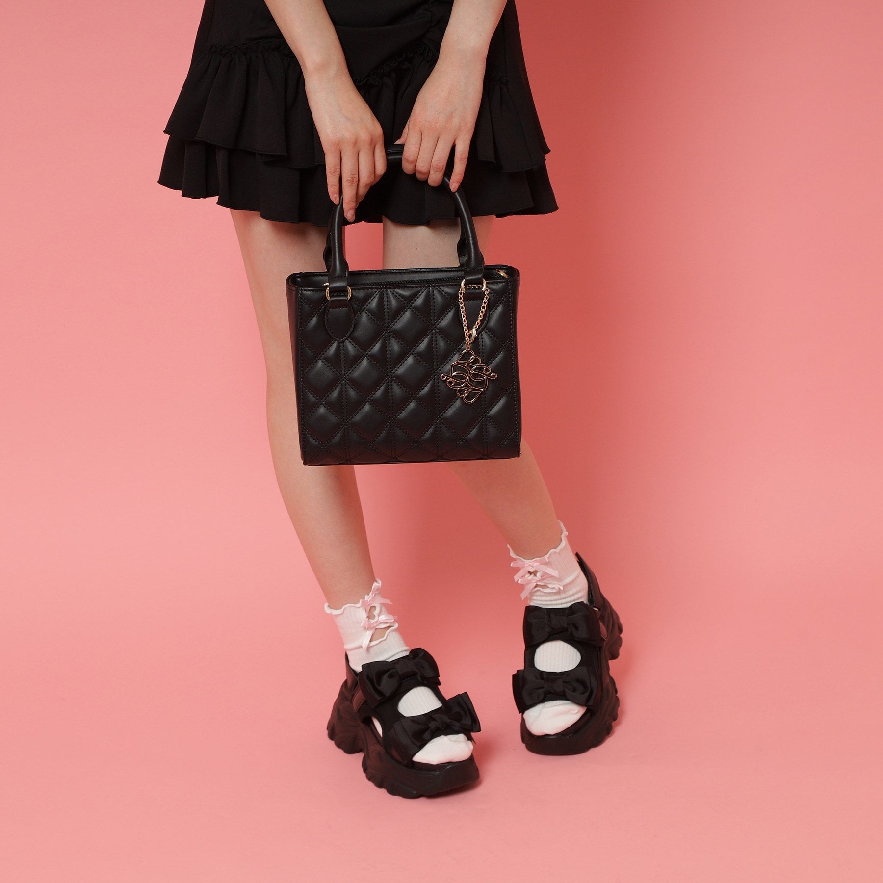 シーエス ティーアンドピー csT&P 厚底ダブルリボンサンダル （ホワイト(001)） ホワイト(001)