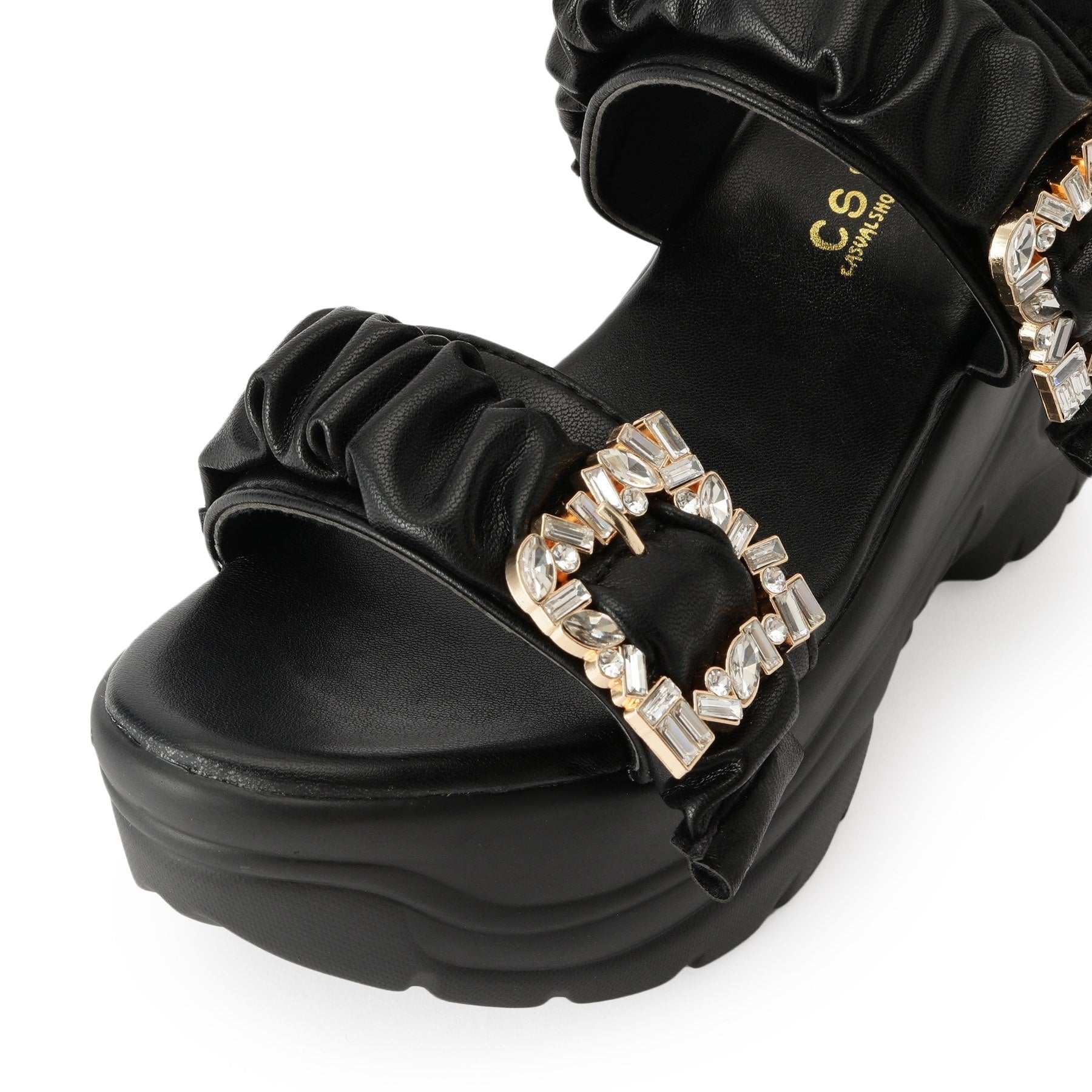 シーエス ティーアンドピー csT&P 厚底バックルサンダル （ベージュ(052)） ベージュ(052)