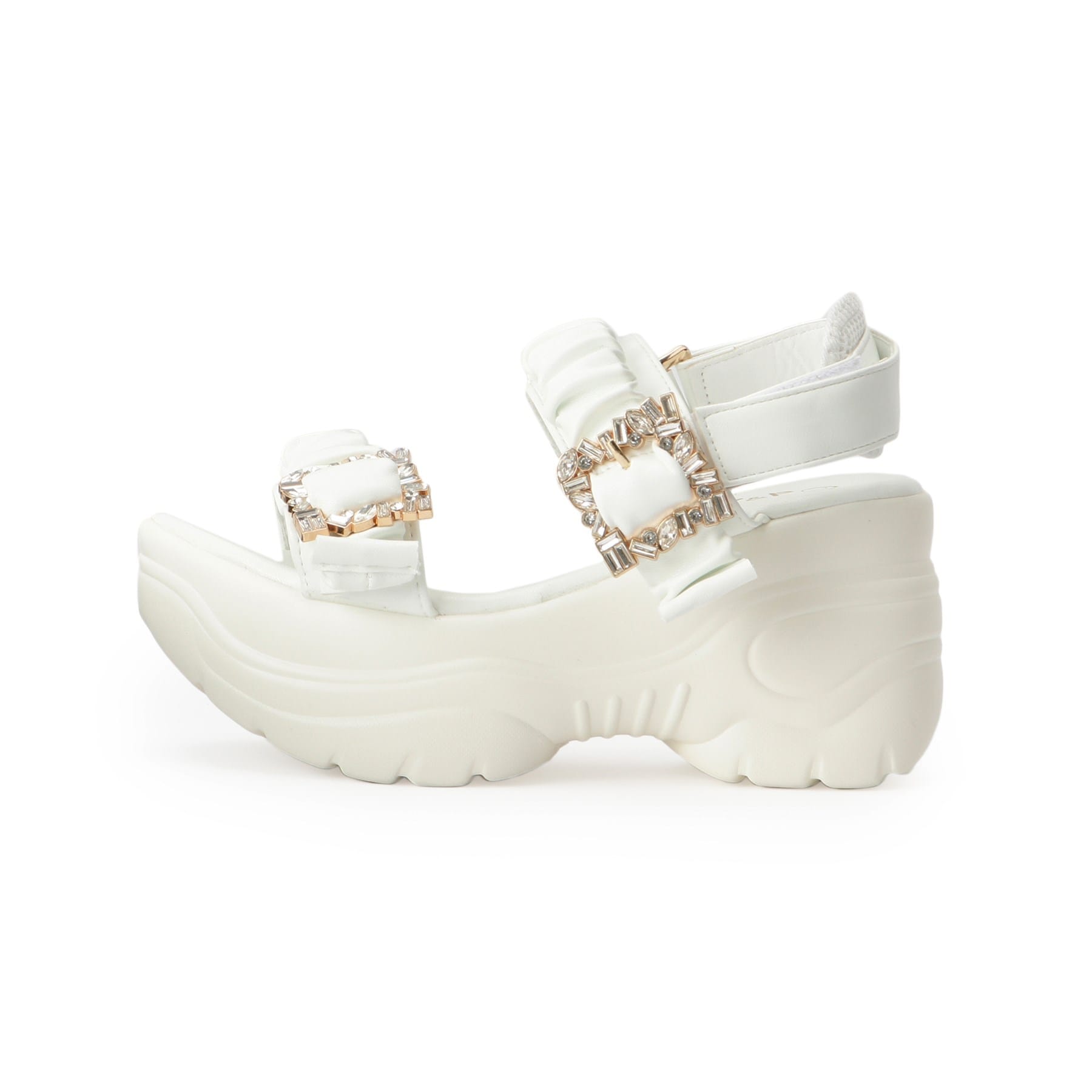 シーエス ティーアンドピー csT&P 厚底バックルサンダル （ベージュ(052)） ベージュ(052)