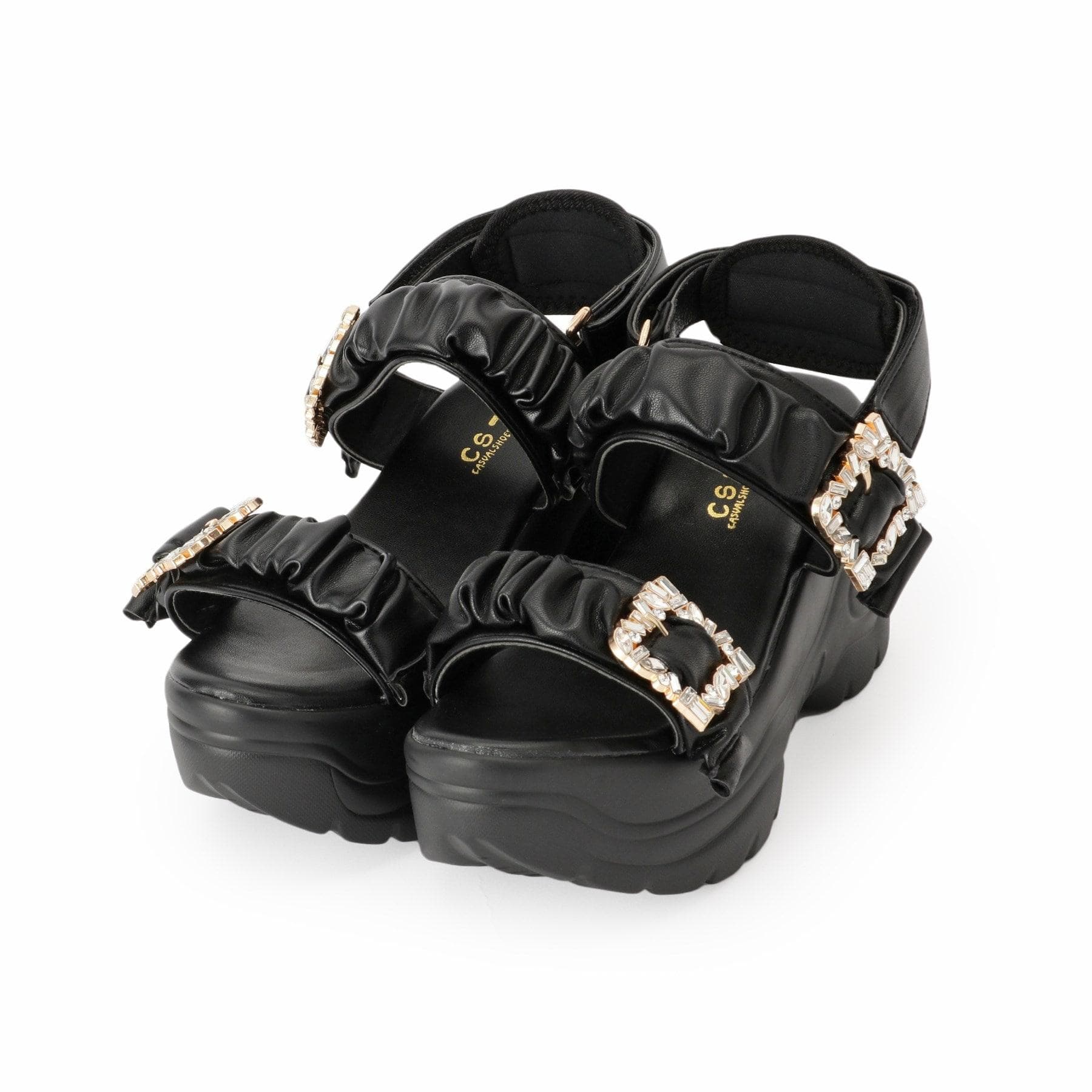 シーエス ティーアンドピー csT&P 厚底バックルサンダル （ベージュ(052)） ベージュ(052)