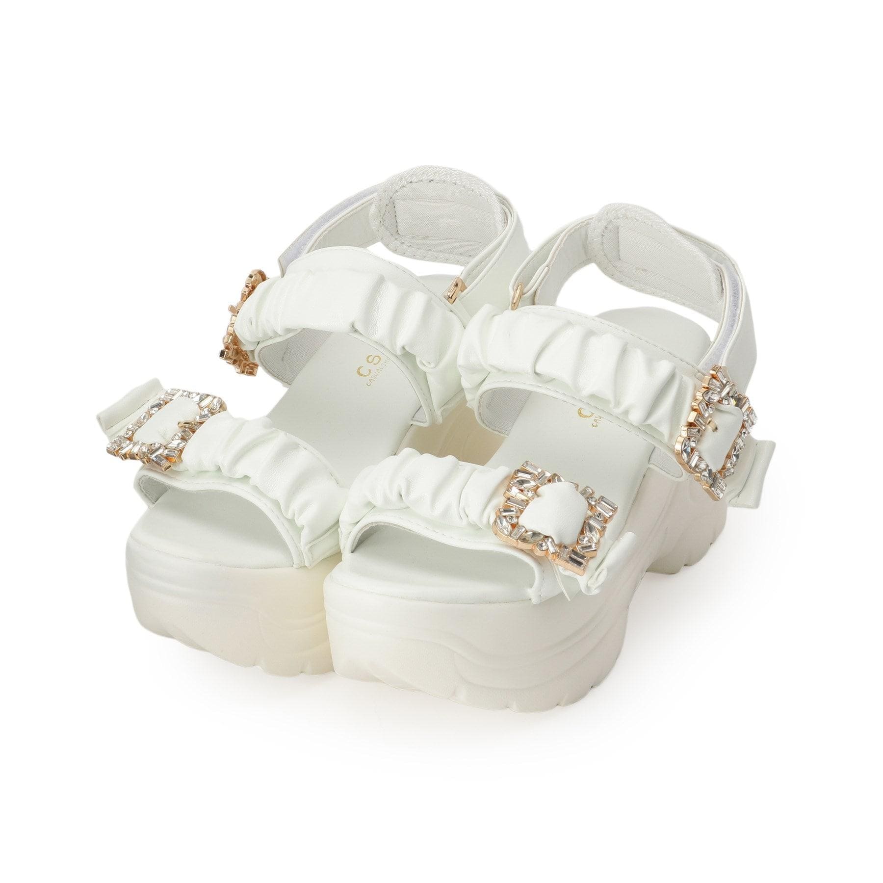 シーエス ティーアンドピー csT&P 厚底バックルサンダル （ベージュ(052)） ベージュ(052)