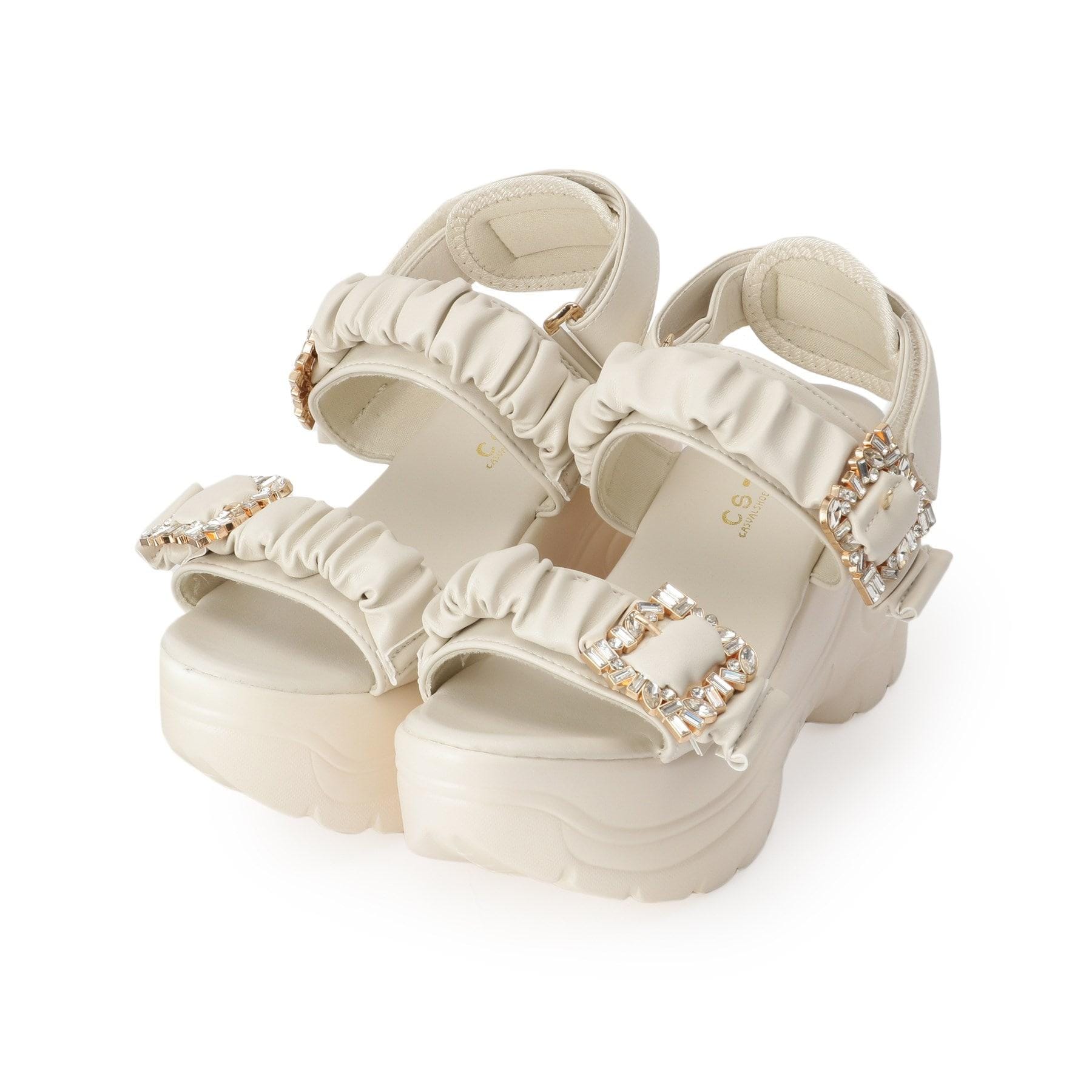 シーエス ティーアンドピー csT&P 厚底バックルサンダル （ベージュ(052)） ベージュ(052)