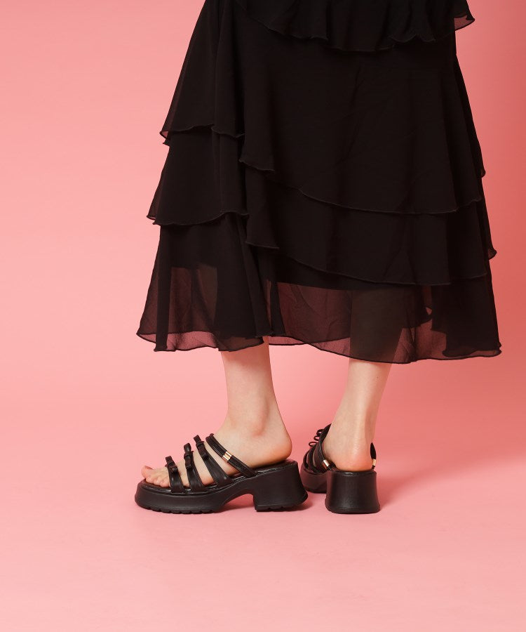 シーエス ティーアンドピー csT&P 3連リボンバレエコアサンダル （アイボリー(004)） アイボリー(004)