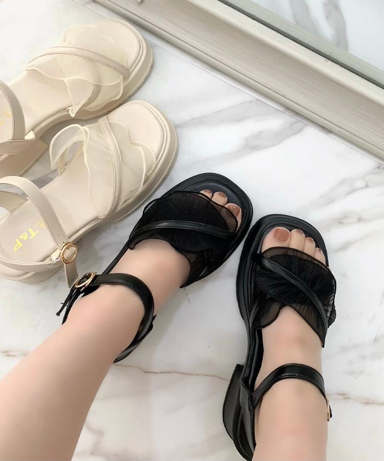 シーエス ティーアンドピー csT&P チュールフリルサンダル （アイボリー(004)） アイボリー(004)