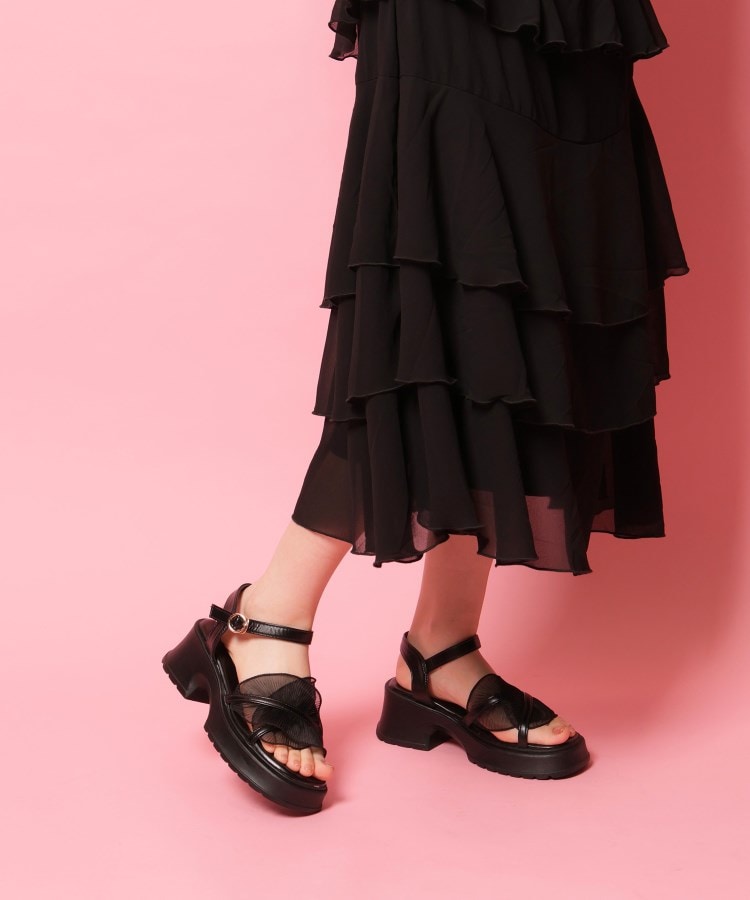 シーエス ティーアンドピー csT&P チュールフリルサンダル （アイボリー(004)） アイボリー(004)