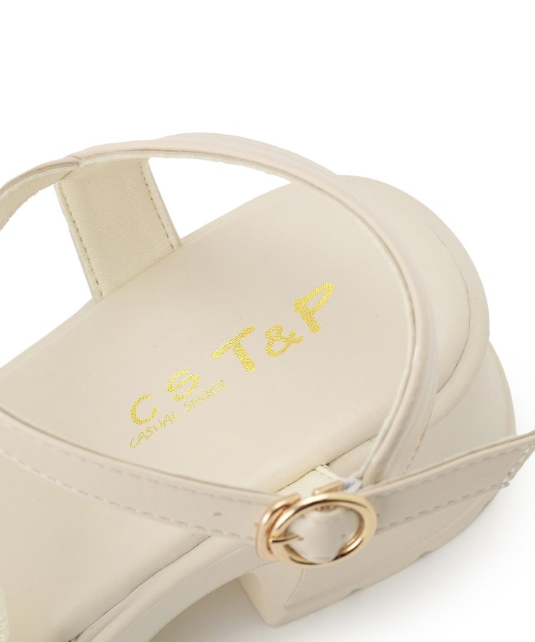 シーエス ティーアンドピー csT&P チュールフリルサンダル （アイボリー(004)） アイボリー(004)