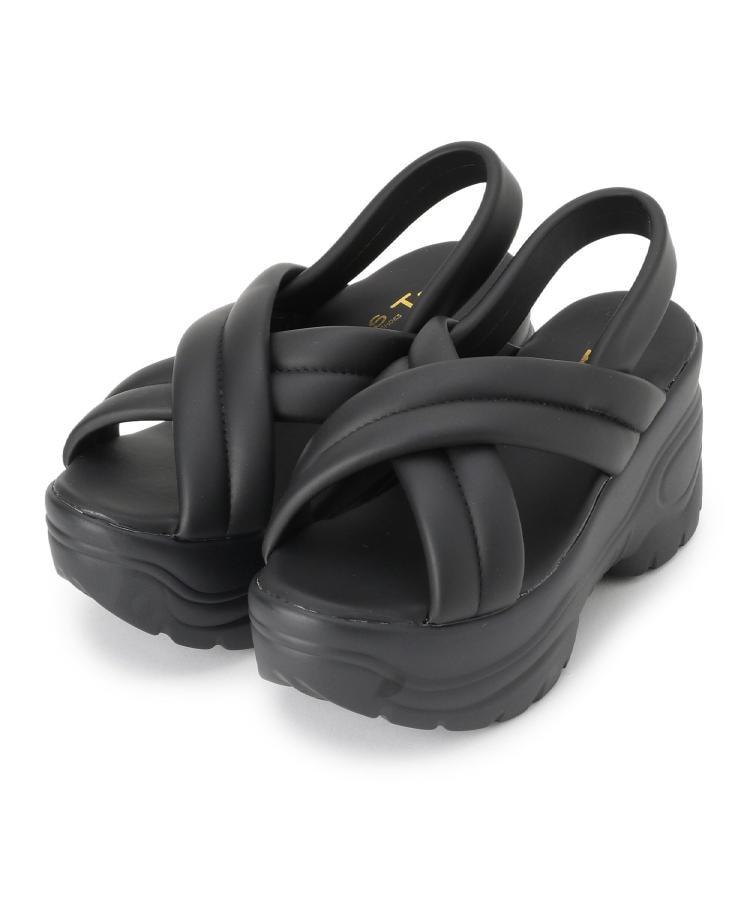 シーエス ティーアンドピー csT&P 厚底クロスサンダル パデットサンダル （ホワイト(001)） ホワイト(001)