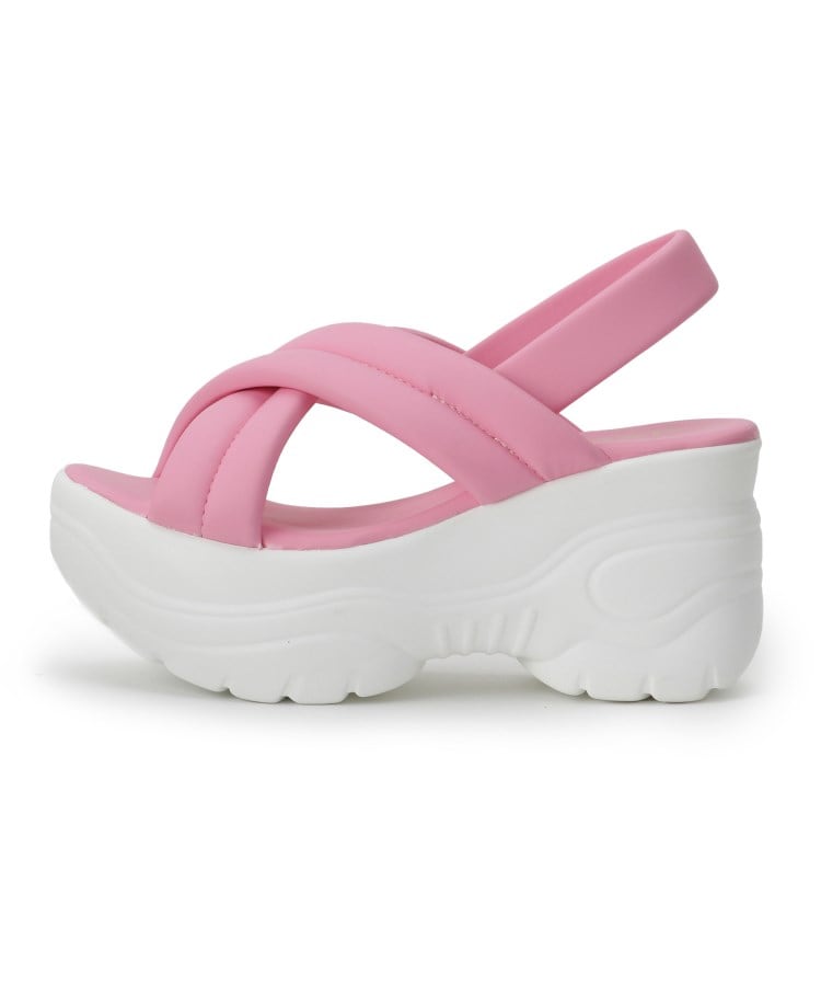 シーエス ティーアンドピー csT&P 厚底クロスサンダル パデットサンダル （ホワイト(001)） ホワイト(001)