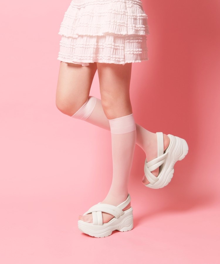 シーエス ティーアンドピー csT&P 厚底クロスサンダル パデットサンダル （ホワイト(001)） ホワイト(001)