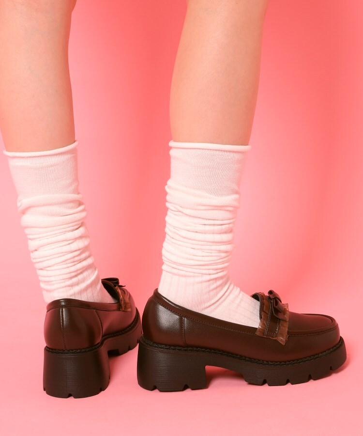 シーエス ティーアンドピー csT&P フリル付きリボンローファー （アイボリー(004)） アイボリー(004)