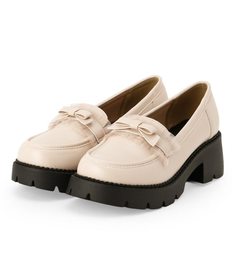 シーエス ティーアンドピー csT&P フリル付きリボンローファー （アイボリー(004)） アイボリー(004)