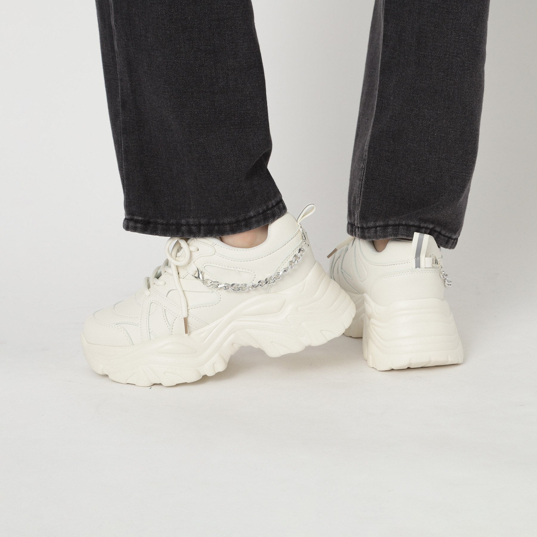 シーエス ティーアンドピー csT&P 【2WAYチェーン付き】軽量ボリュームソール厚底スニーカー （ブラウン(043)） ブラウン(043)