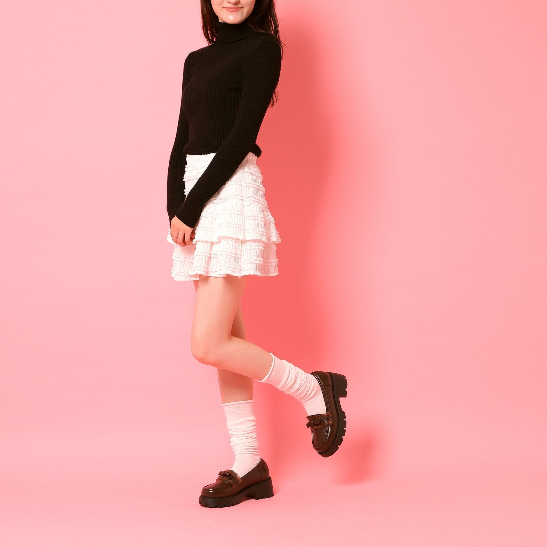 シーエス ティーアンドピー csT&P フリル付きリボンローファー （レッド(063)） レッド(063)