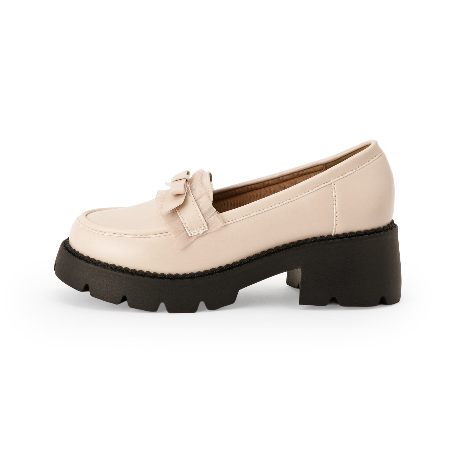 シーエス ティーアンドピー csT&P フリル付きリボンローファー （レッド(063)） レッド(063)