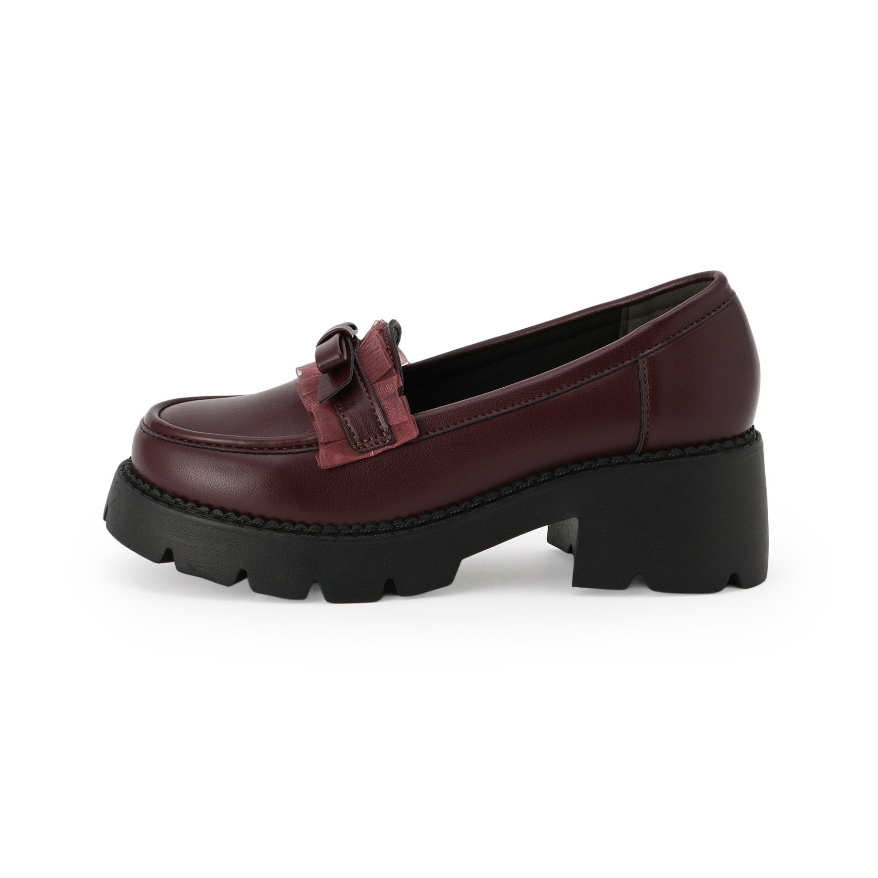 シーエス ティーアンドピー csT&P フリル付きリボンローファー （レッド(063)） レッド(063)