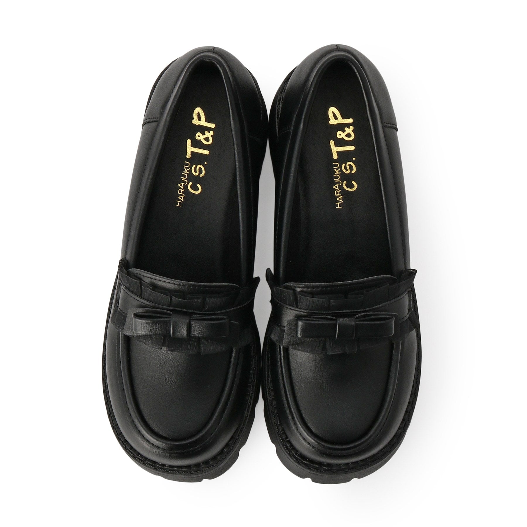 シーエス ティーアンドピー csT&P フリル付きリボンローファー （レッド(063)） レッド(063)