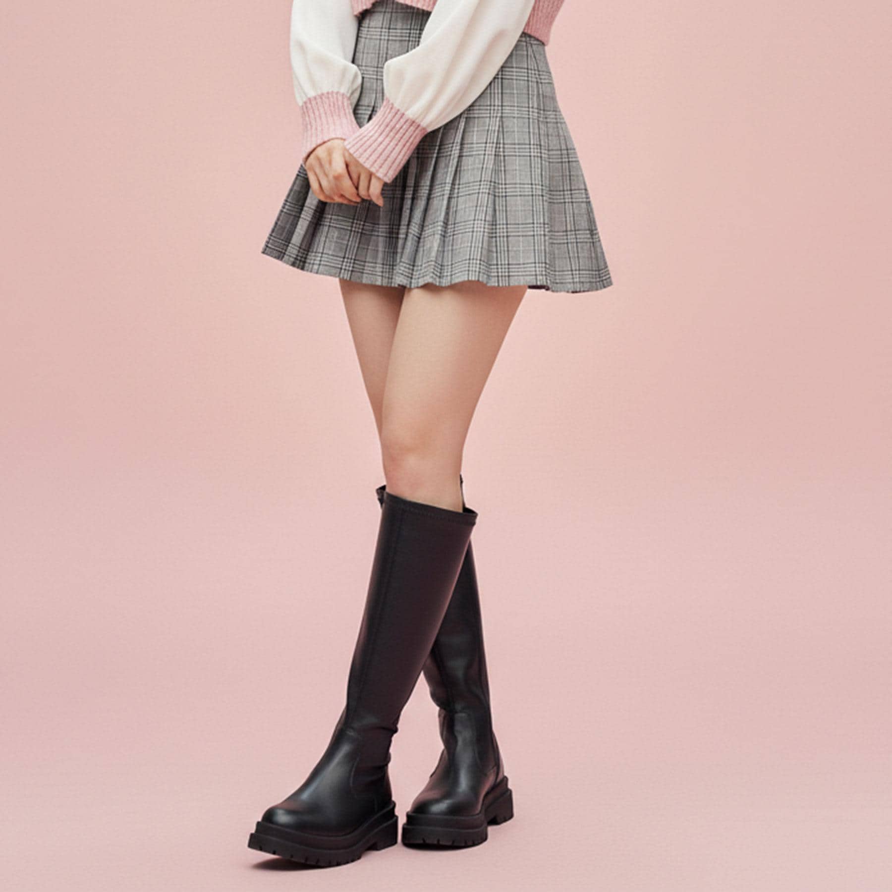 シーエス ティーアンドピー csT&P トラックソールロングブーツ （ブラック(019)） ブラック(019)