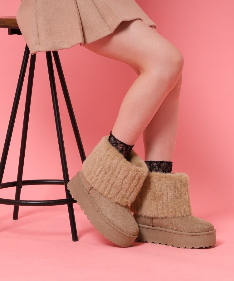 シーエス ティーアンドピー csT&P 厚底フェイクファームートン （オーク(034)） オーク(034)