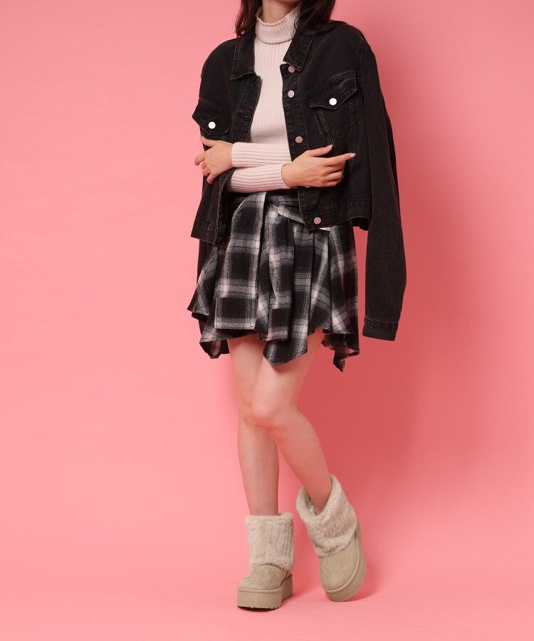 シーエス ティーアンドピー csT&P 厚底フェイクファームートン （オーク(034)） オーク(034)