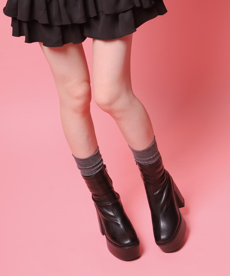 シーエス ティーアンドピー csT&P 厚底シンプルブーツ （ブラック(919)） ブラック(919)