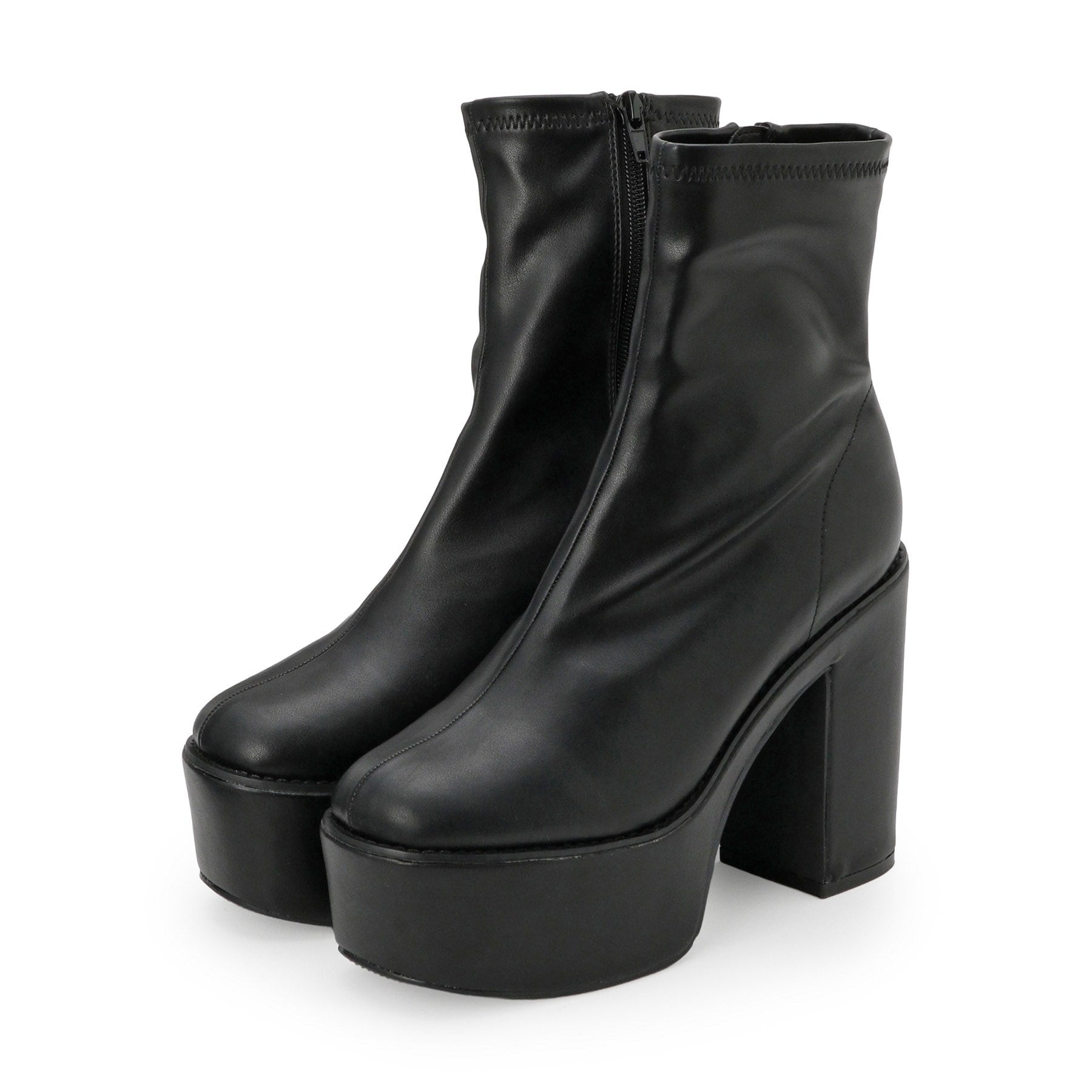 シーエス ティーアンドピー csT&P 厚底シンプルブーツ （ブラック(119)） ブラック(119)