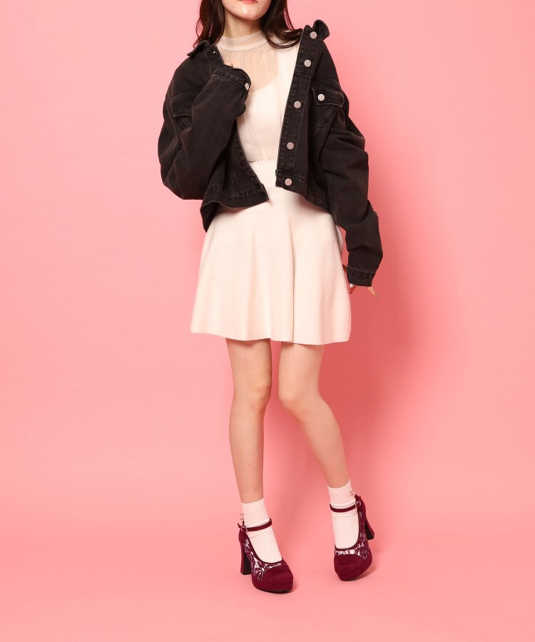 シーエス ティーアンドピー csT&P 厚底レースパンプス （レッド(163)） レッド(163)