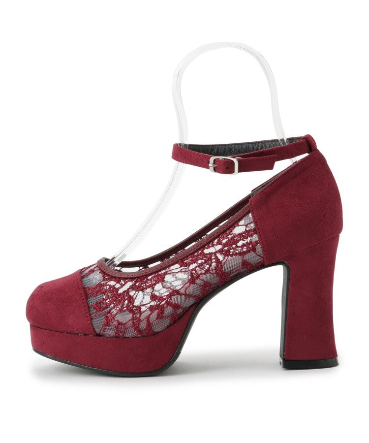 シーエス ティーアンドピー csT&P 厚底レースパンプス （レッド(163)） レッド(163)