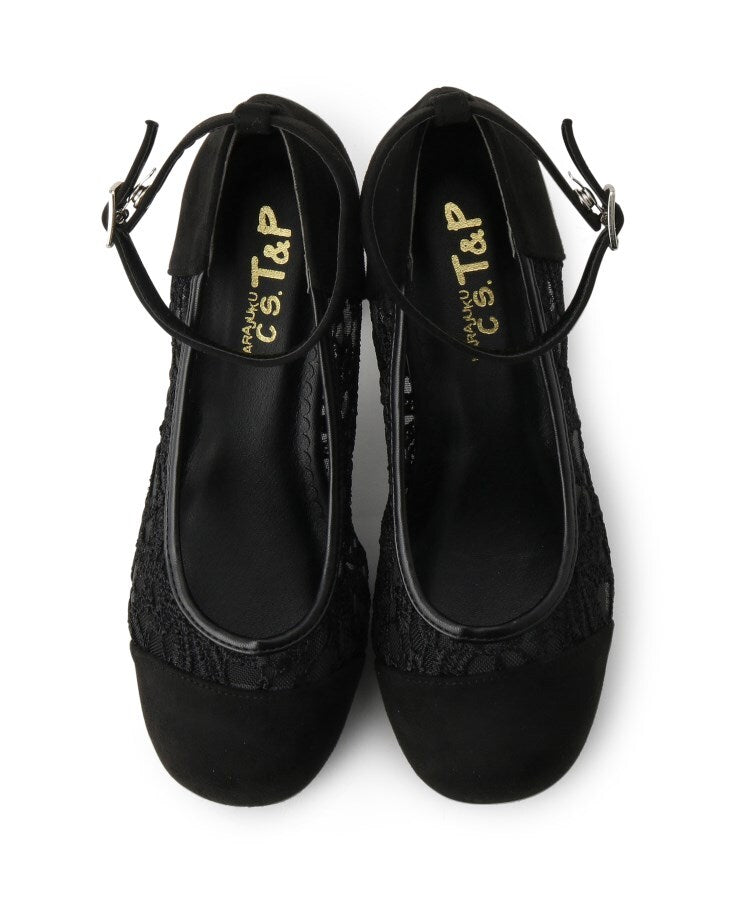 シーエス ティーアンドピー csT&P 厚底レースパンプス （レッド(163)） レッド(163)