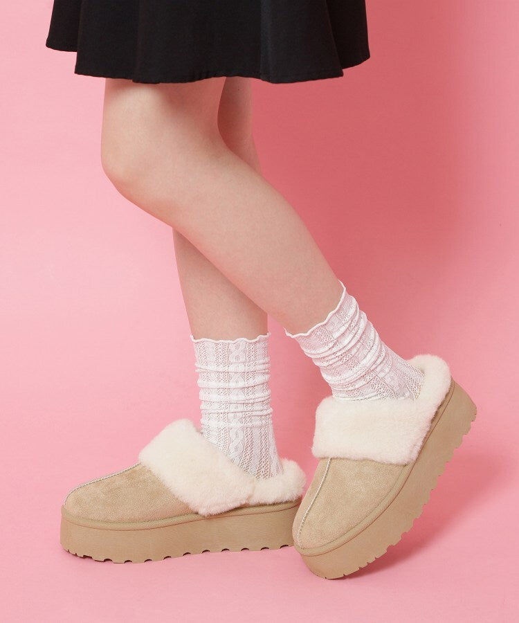 シーエス ティーアンドピー csT&P ムートンサボ ベルト取り外し可 （ベージュ(152)） ベージュ(152)