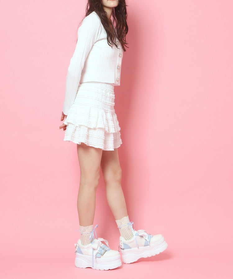 シーエス ティーアンドピー csT&P 夢見る厚底十字架キラキラスニーカー （ブルー(992)） ブルー(992)