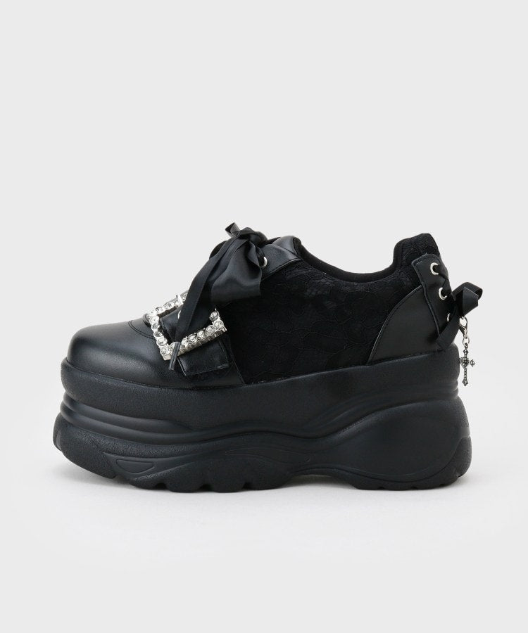 シーエス ティーアンドピー csT&P 夢見る厚底十字架キラキラスニーカー （ブルー(992)） ブルー(992)