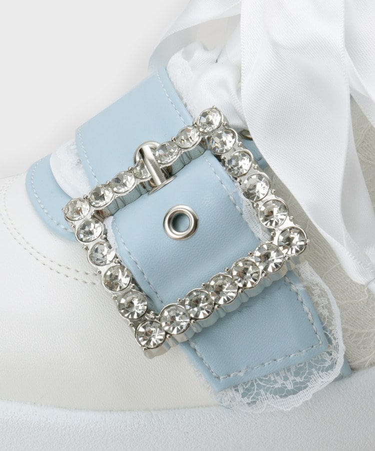 シーエス ティーアンドピー csT&P 夢見る厚底十字架キラキラスニーカー （ブルー(992)） ブルー(992)