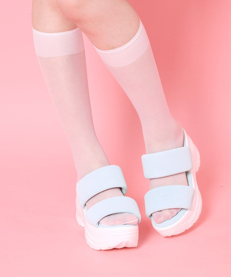 シーエス ティーアンドピー csT&P 厚底ぷくぷくサンダル （ブルー(092)） ブルー(092)