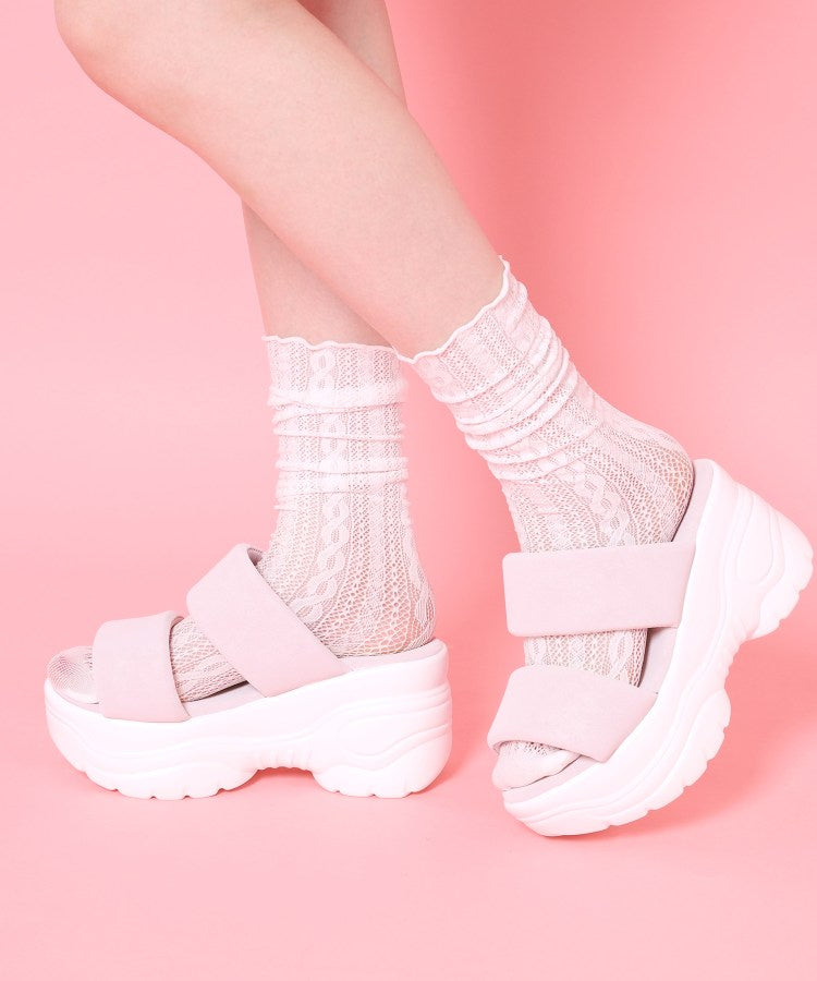 シーエス ティーアンドピー csT&P 厚底ぷくぷくサンダル （ブルー(092)） ブルー(092)
