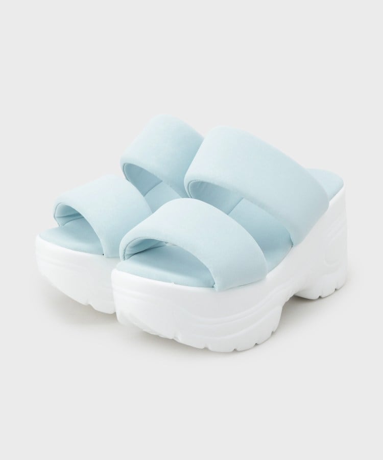 シーエス ティーアンドピー csT&P 厚底ぷくぷくサンダル （ブルー(092)） ブルー(092)
