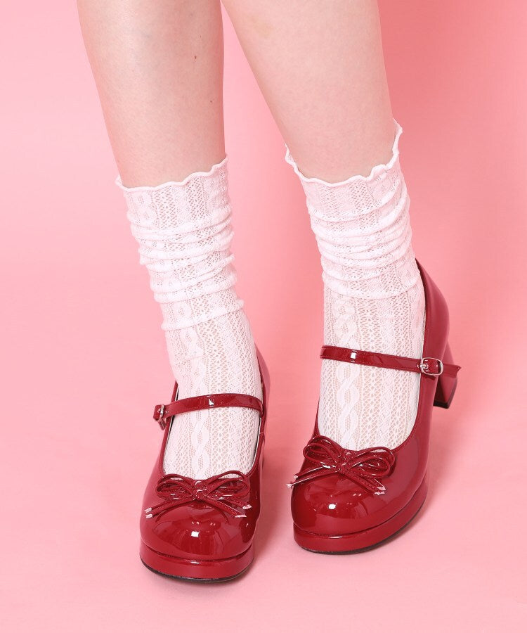 シーエス ティーアンドピー csT&P 小リボンダブルパンプス （レッド(262)） レッド(262)