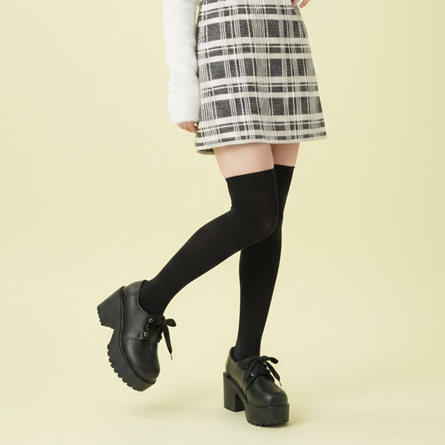 シーエス ティーアンドピー csT&P 厚底レースアップシューズ （ブラック(019)） ブラック(019)