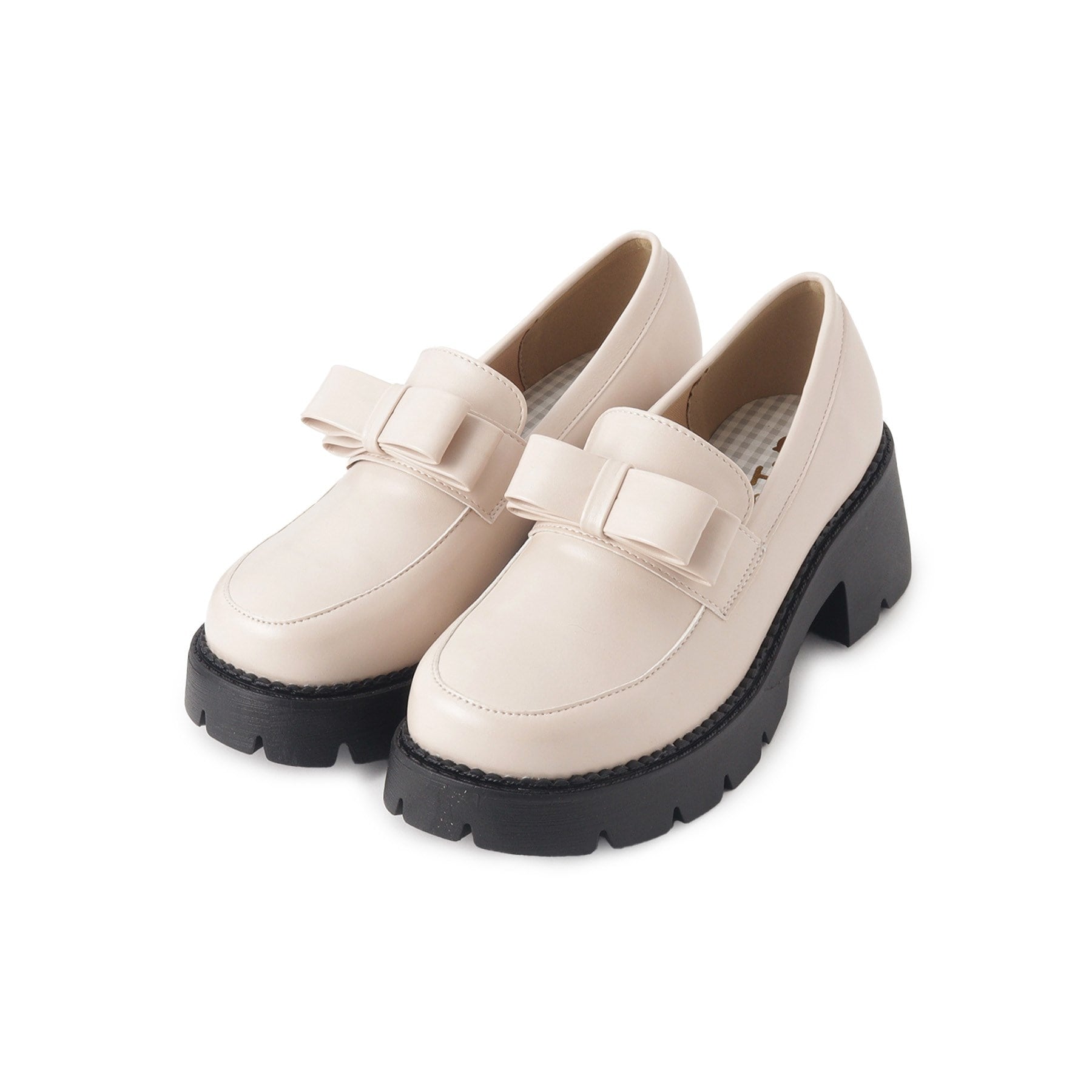 シーエス ティーアンドピー csT&P リボン付きローファーパンプス （アイボリー(004)） アイボリー(004)