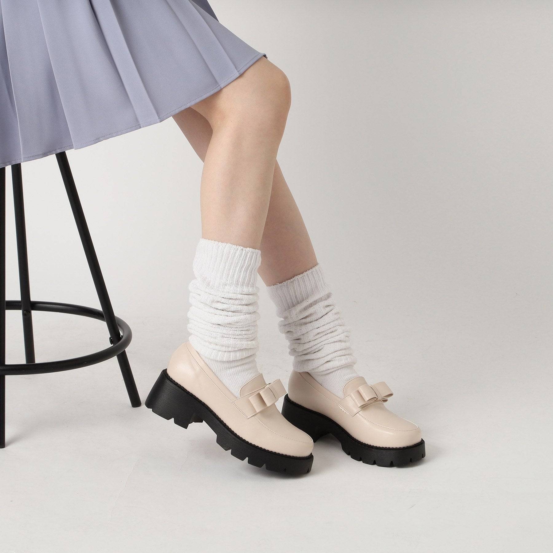 シーエス ティーアンドピー csT&P リボン付きローファーパンプス （アイボリー(004)） アイボリー(004)