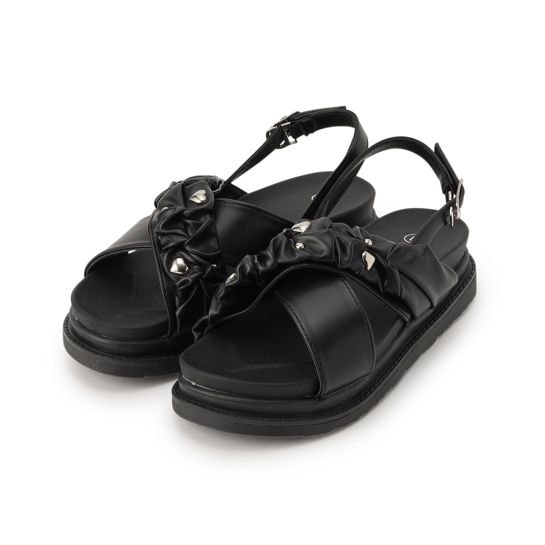 シーエス ティーアンドピー csT&P 厚底ハートスタッズスポサン