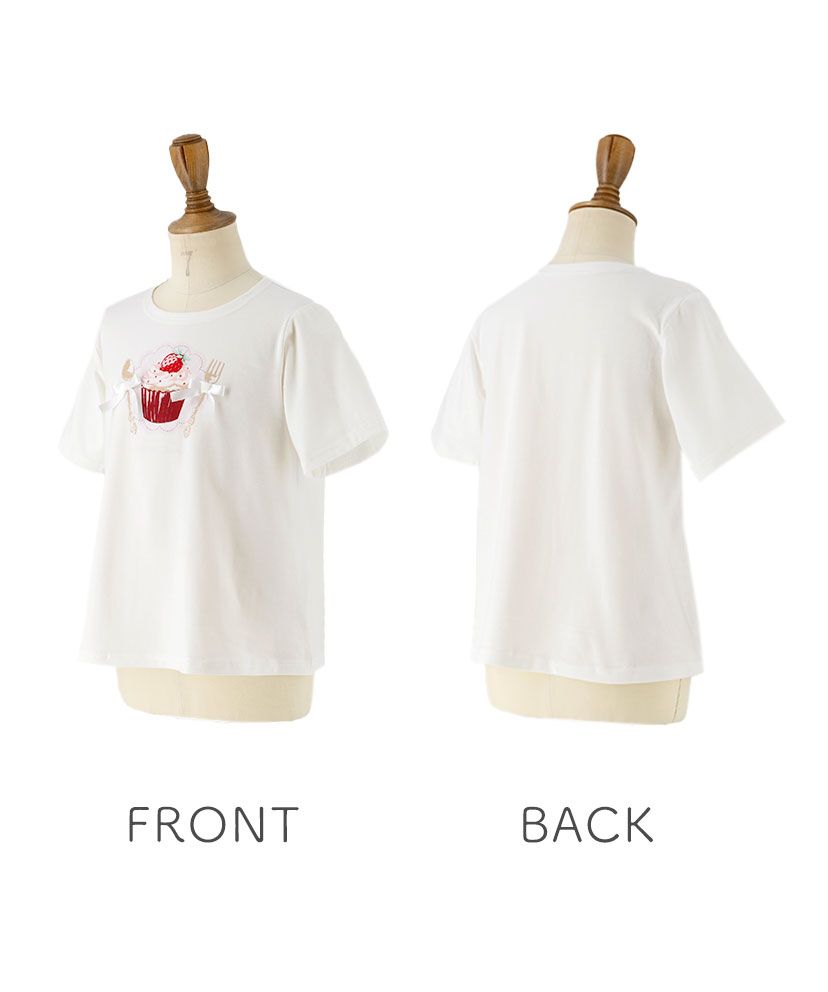 キャサリンコテージ Catherine Cottage デコレーションプリント半袖Tシャツ