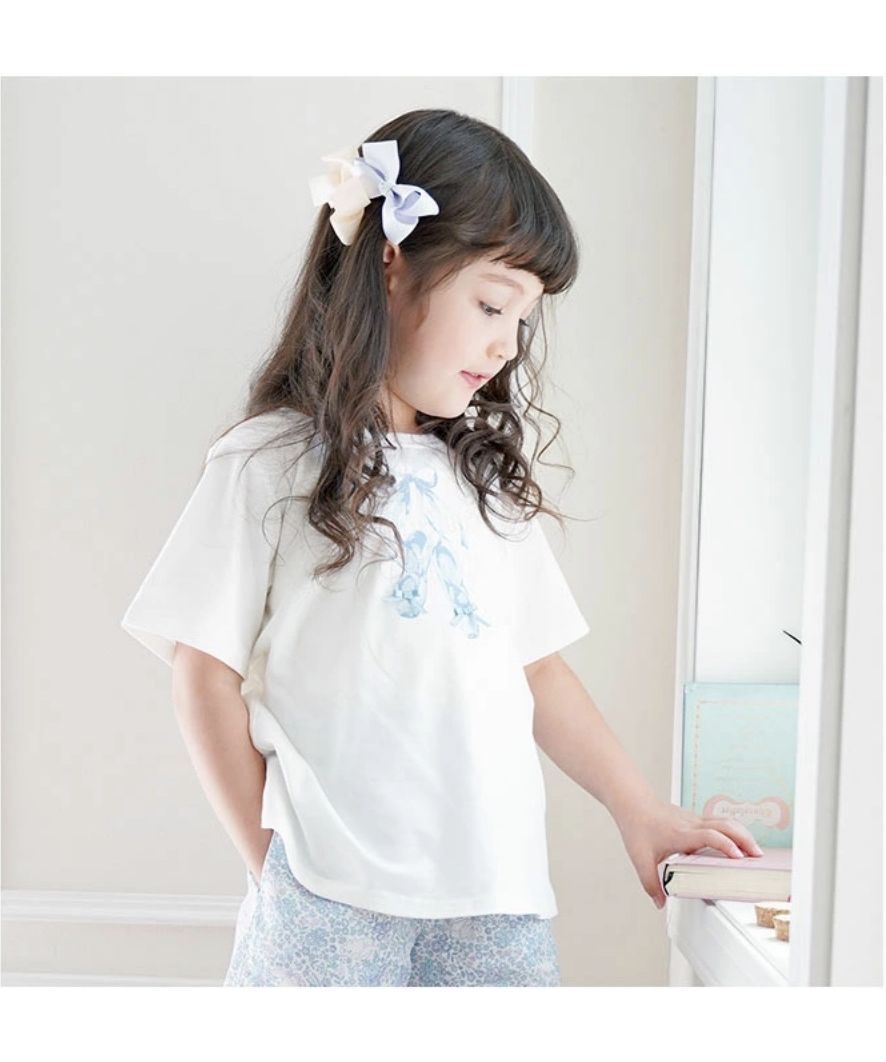 キャサリンコテージ Catherine Cottage デコレーションプリント半袖Tシャツ