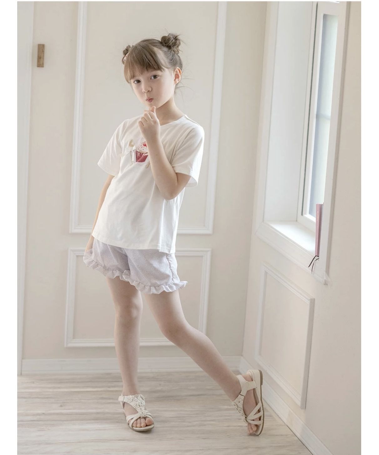 キャサリンコテージ Catherine Cottage デコレーションプリント半袖Tシャツ
