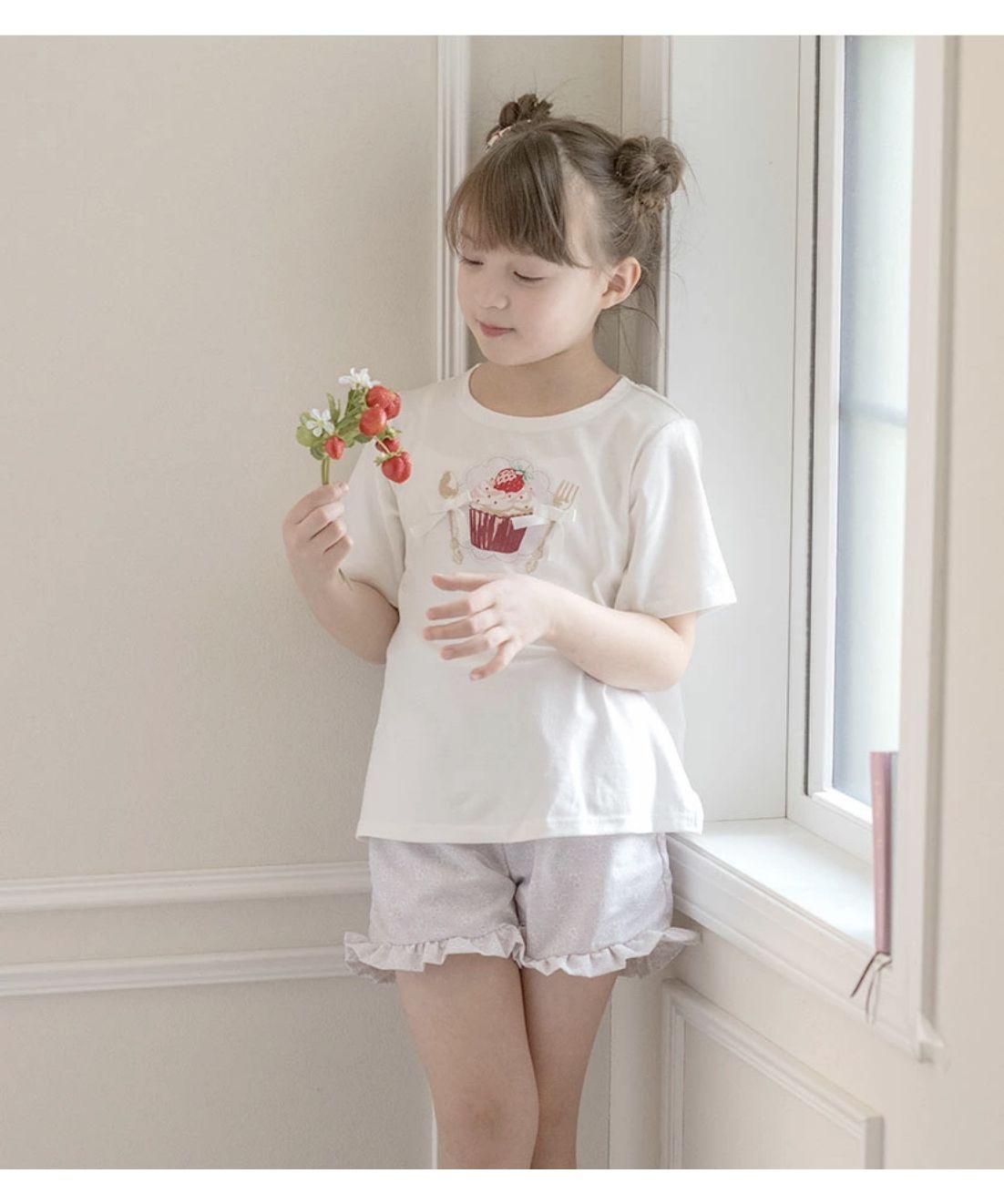 キャサリンコテージ Catherine Cottage デコレーションプリント半袖Tシャツ