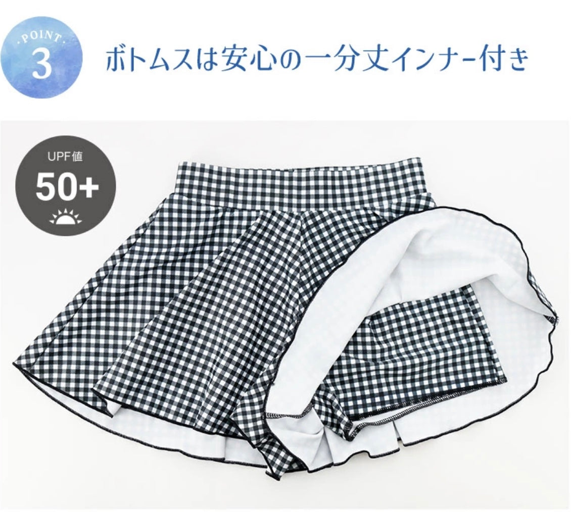 キャサリンコテージ Catherine Cottage 肩あきフリル セパレートスイムウェア【返品不可商品】 （小花柄・ライラック[KLILJJ]） 小花柄・ライラック[KLILJJ]