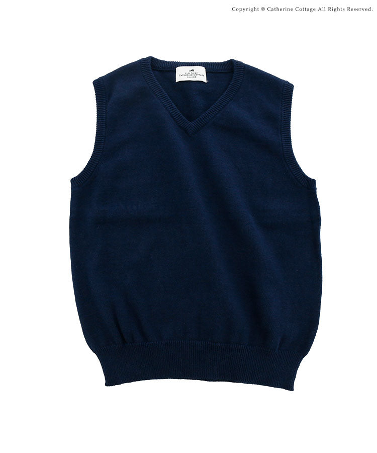 キャサリンコテージ Catherine Cottage コットンニットスクールベスト